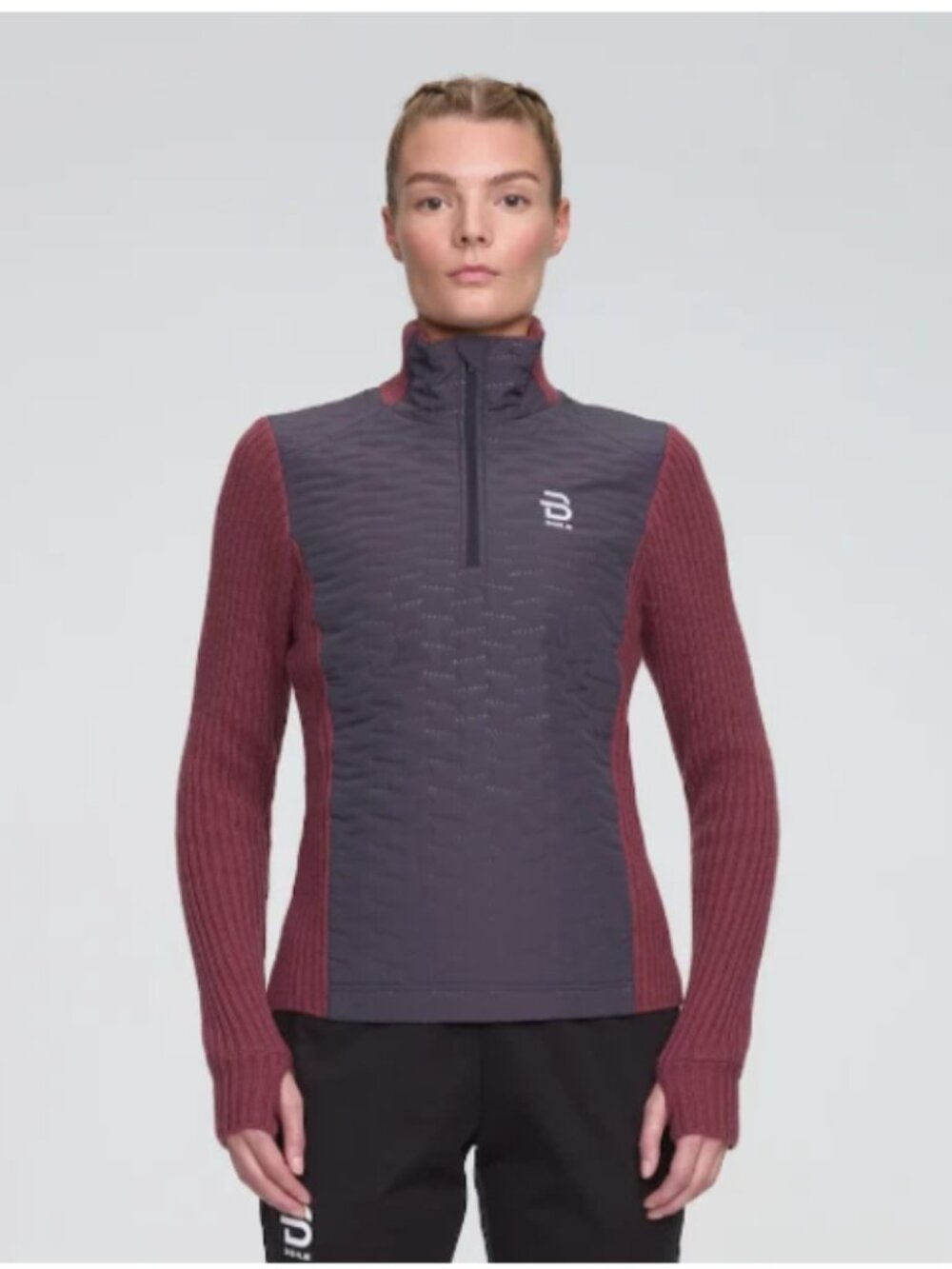 Bjorn Daehlie Women's Comfy Half Zip - Wild Berry - Small - NWT